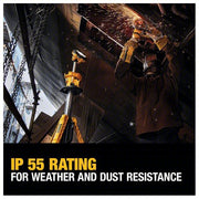Dewalt DCL079R1 Cordless Tripod Light 20V MAX, Battery Included, 3,000 lm Max., 3 Modes, 88 in Max. Ht