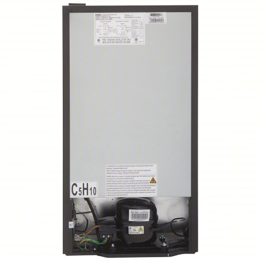 Danby DCR032A2BDD Mini Refrigerator with Freezer Section Black, 3.2 cu ft Total Capacity, 2 Shelves