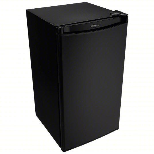 Danby DCR032A2BDD Mini Refrigerator with Freezer Section Black, 3.2 cu ft Total Capacity, 2 Shelves