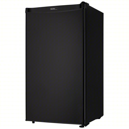 Danby DCR032A2BDD Mini Refrigerator with Freezer Section Black, 3.2 cu ft Total Capacity, 2 Shelves