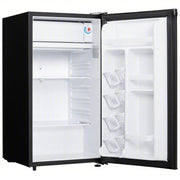Danby DCR032A2BDD Mini Refrigerator with Freezer Section Black, 3.2 cu ft Total Capacity, 2 Shelves