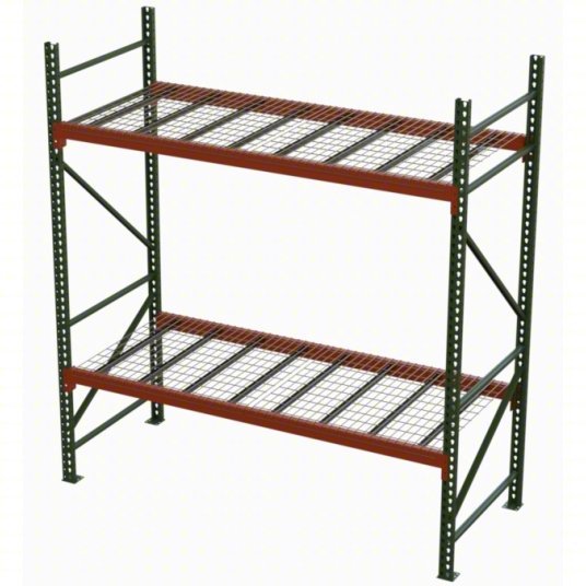 Husky Rack & Wire 184209635096DS Pallet Rack Starter Unit 102 in x 42 in x 8 ft, 16 ga Beams, 14 ga Uprights