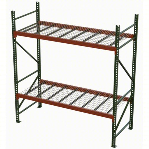 Husky Rack & Wire 184209635096DS Pallet Rack Starter Unit 102 in x 42 in x 8 ft, 16 ga Beams, 14 ga Uprights