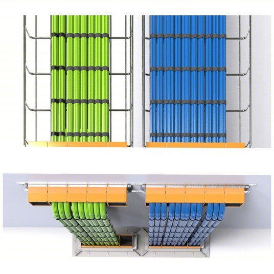 STI EZDP44S2 Fire Barrier Pathway Rectangular, 6.5 in Overall Ht, 14 in Overall Lg, 4.5 in Overall Wd