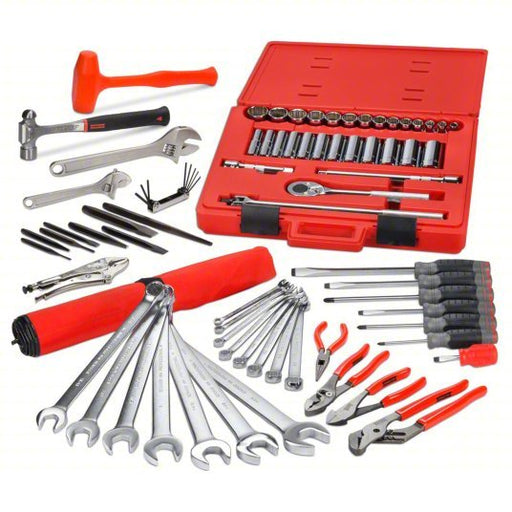 Proto J99300 Master Tool Set 76 Total Pcs, SAE, 1/2 in Socket Drive Size