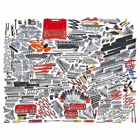 Proto JCS-1258MASBX1A Tool Set, General Purpose, 1257 pcs.