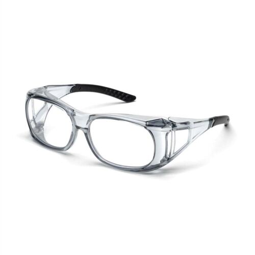 Elvex SG37C Safety Glasses, Med OTG Frame, Clear Lens