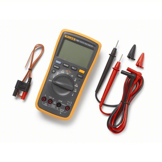 FLUKE-17B+ ESP Digital Multimeter CAT III 600V, Avg, 1,000 V Max AC Volt Measurement, 4,000, LCD