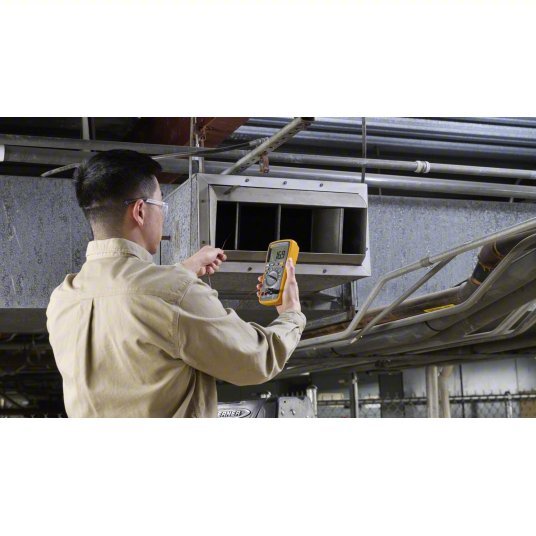 FLUKE-17B+ ESP Digital Multimeter CAT III 600V, Avg, 1,000 V Max AC Volt Measurement, 4,000, LCD