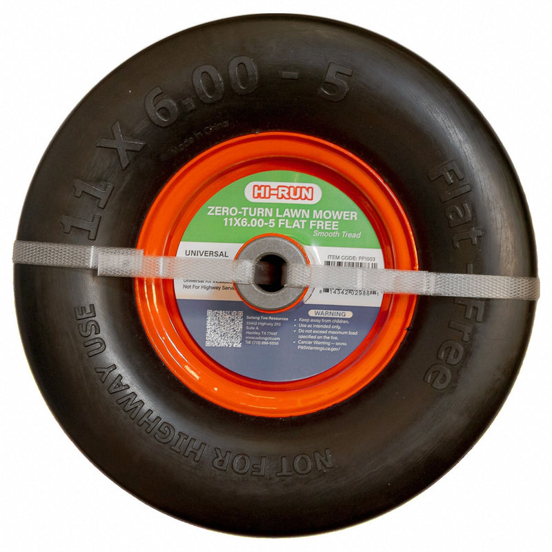 Hi-Run FF1003 Tires and Wheels, Off-Road Tire and Wheel Assembly, 11X6.00-5 Tire Size, Lawn Mower Tire
