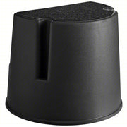 Rubbermaid FG252300BLA Step Stool, 350 lb. Capacity, Plastic, Black