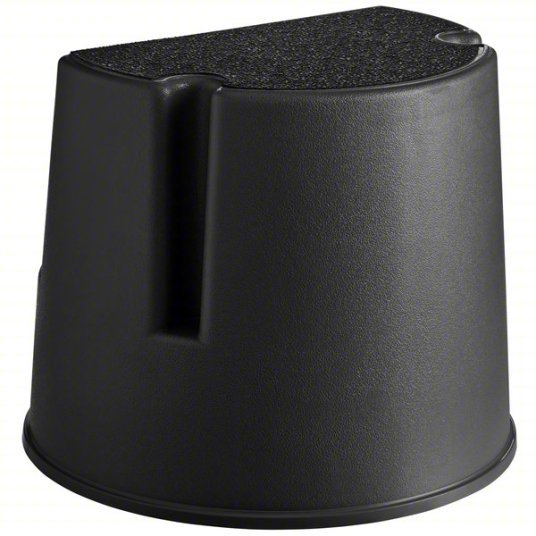 Rubbermaid FG252300BLA Step Stool, 350 lb. Capacity, Plastic, Black
