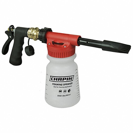 Chapin G5502 1/4 gal. Hose End Sprayer, Plastic Tank, Foaming Spray, 40 psi Max Pressure