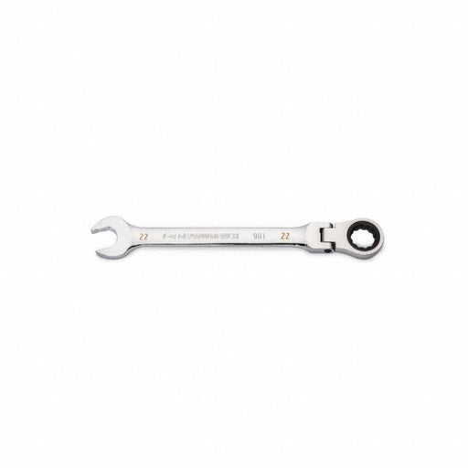 GearWrench 86722 Flex-Head Ratcheting Combination Wrench 22 mm