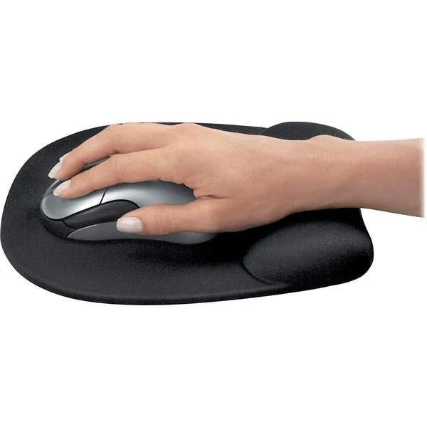 Fellowes 9176501 Mouse Pad,w/wrist Rest,Nonskid,7x9,Black