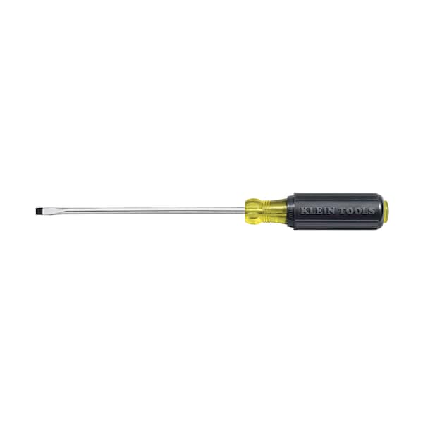 Klein 608-3 General Purpose Slotted Screwdriver Steel, 1/8 in Tip Size, Std Lg, 5 3/4 in Overall Lg