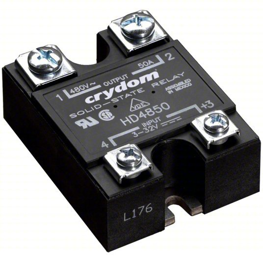 Crydom HD4850 - 10 Solid State Relay Surface Mounted, 50 A Max Output Current, SCR, AC Output - Redwood.KV1DTJ5