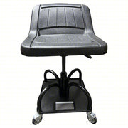Whiteside HRAS3NM Mechanic Seat: Heavy-Duty, Adjustable, 440 lb Max Load Capacity, 27 in Seat Ht