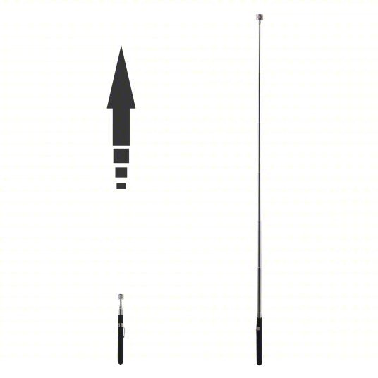 Ullman HT-2 Magnetic Retrieval Tool 1 in Jaw Cap., Mag. Typ. Neodymium, Shft. Typ. Telescoping