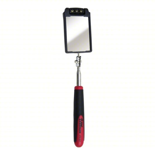 Ullman HTK-2LT Inspection Mirror 3 1/2 in L x 2 1/4 in W Mirror Size, Mirr. Mat. Stainless Steel