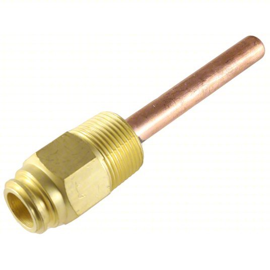 Honeywell 121371B Immersion Well Mounting Flange, Copper, Copper, 3/4 in External Thread Size