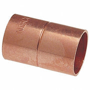 Nibco U600RS 1/2 Coupling, Rolled Tube Stop Wrot Copper, Cup x Cup, 1/2 in x 1/2 in Copper Tube Size