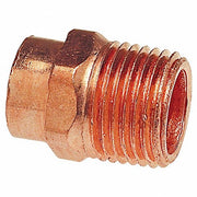 Nibco 604 1/2 Adapter Wrot Copper, Cup x MNPT, 1/2 in Copper Tube Size, For 5/8 in x 5/8 in Tube OD