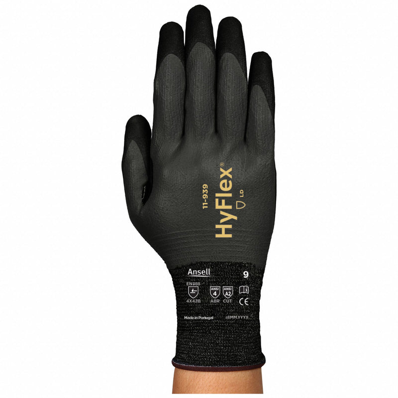 Ansell 11-939 HyFlex Coated Gloves Size XL (10)