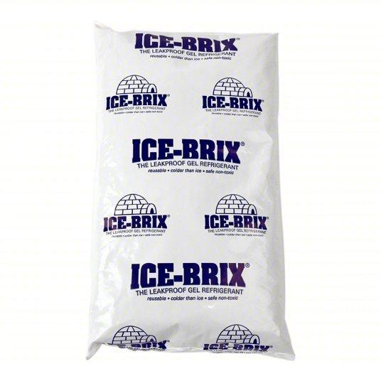 Polar Tech IB 6 Freezer Pack Leak Proof Cold Pack, 24 oz Wt, 5 1/2 in Lg, 4 in Wd, 48 PK