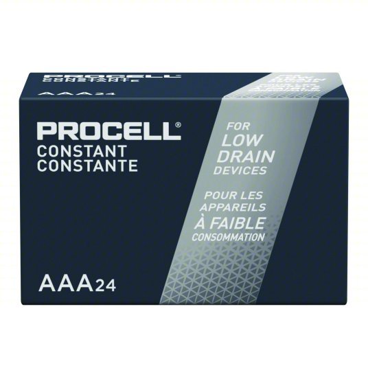 Duracell Battery AAA, Everyday, Alkaline, 1.5V DC, Procell Constant, 24 PK