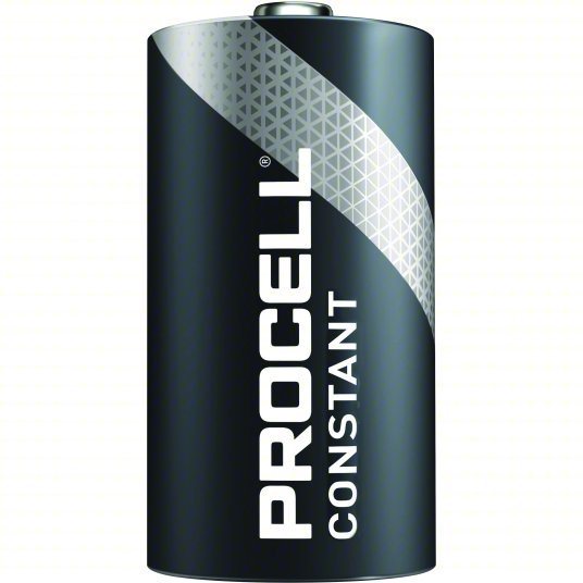 Duracell Procell PC1300 Battery D, Everyday, Alkaline, 1.5V DC, Procell Constant, 12 PK