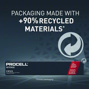 Duracell PL123 Battery 123 Battery Size, Lithium, 1,600 mAh Capacity, 3V DC, 12 PK