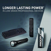 Duracell PC1500BKD Battery AA, Everyday, Alkaline, 1.5V DC, Procell Constant, 24 PK