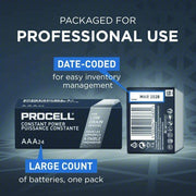 Duracell Battery AAA, Everyday, Alkaline, 1.5V DC, Procell Constant, 24 PK
