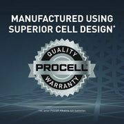 Duracell PC1500BKD Battery AA, Everyday, Alkaline, 1.5V DC, Procell Constant, 24 PK