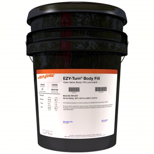 Jet-Lube 92516 Gate Valve Sealant -20°F to 350°F, 5 gal, Pail, Gray