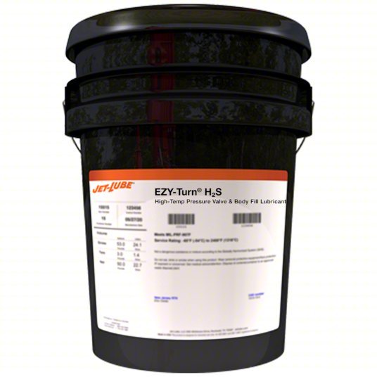Jet-Lube 91016 Gate Valve Sealant 0°F to 400°F, 5 gal, Pail, Gray