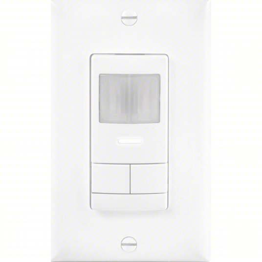 Occupancy Sensor WSX PDT 2P WH, Fluorescent/Incandescent/LED, Hard Wired, 800W