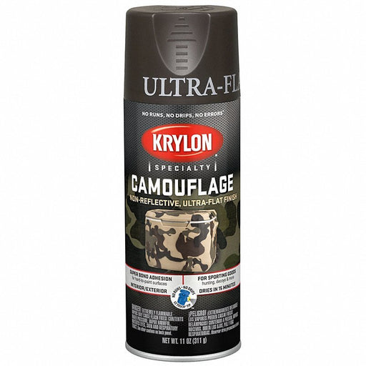 Krylon K04292777 Spray Paint, Brown, Ultra-Flat, 11 oz