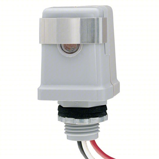 Intermatic K4123C Photocontrol Thread Stem Photocell Mounting, 1/2 in Stem Dia, SPST, 208-277V AC