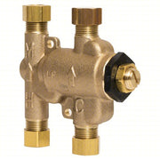 Watts 3/8 LFUSG-B M3 Thermostatic Mixing Valve Lead Free Brass, 3/8 in Inlet Size, Compression Inlet