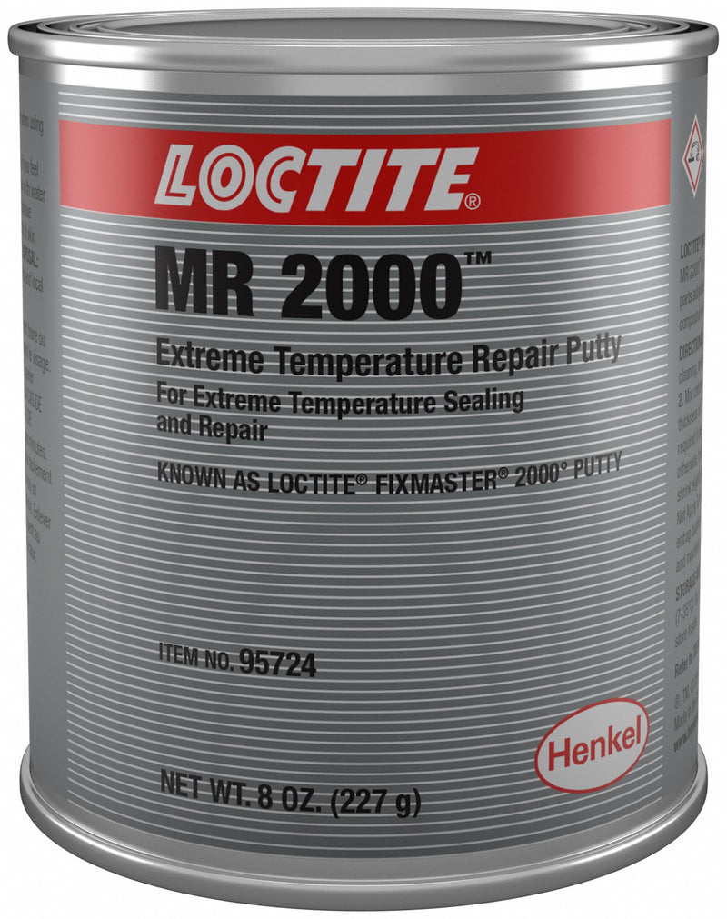 Loctite 235579 Putty, MR 2000, Metal Repair, 8 oz Container Size, Can, Gray, Water