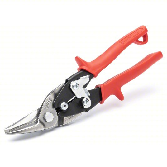 Crescent Wiss M1R Aviation Snip Left, 9 3/4 in Overall Lg, 1 1/2 in Cutting Lg, Steel, Plastic, Steel