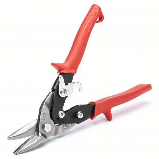 Crescent Wiss M1R Aviation Snip Left, 9 3/4 in Overall Lg, 1 1/2 in Cutting Lg, Steel, Plastic, Steel