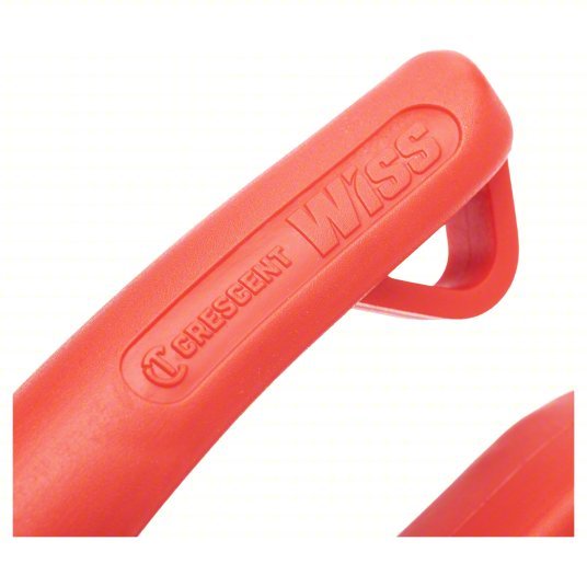 Crescent Wiss M1R Aviation Snip Left, 9 3/4 in Overall Lg, 1 1/2 in Cutting Lg, Steel, Plastic, Steel