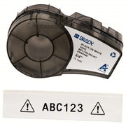 Brady M21-750-595-WT Continuous Label Roll Cartridge 3/4 in x 21 ft, Autoclavable Vinyl, Black on White, Indoor/Outdoor