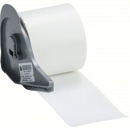 Brady M7C-2000-581-WT Label 2 in x 50 ft, Vinyl, White, Outdoor
