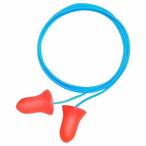 Howard MXM-30G Ear Plugs, Bell, 33 dB NRR, Gen Purpose, Corded, Disposable, Roll-Down, 100 PK
