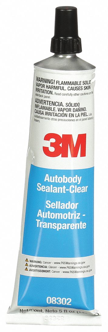 3M 08302 Autobody Sealant, Clear, 5 oz, PK6