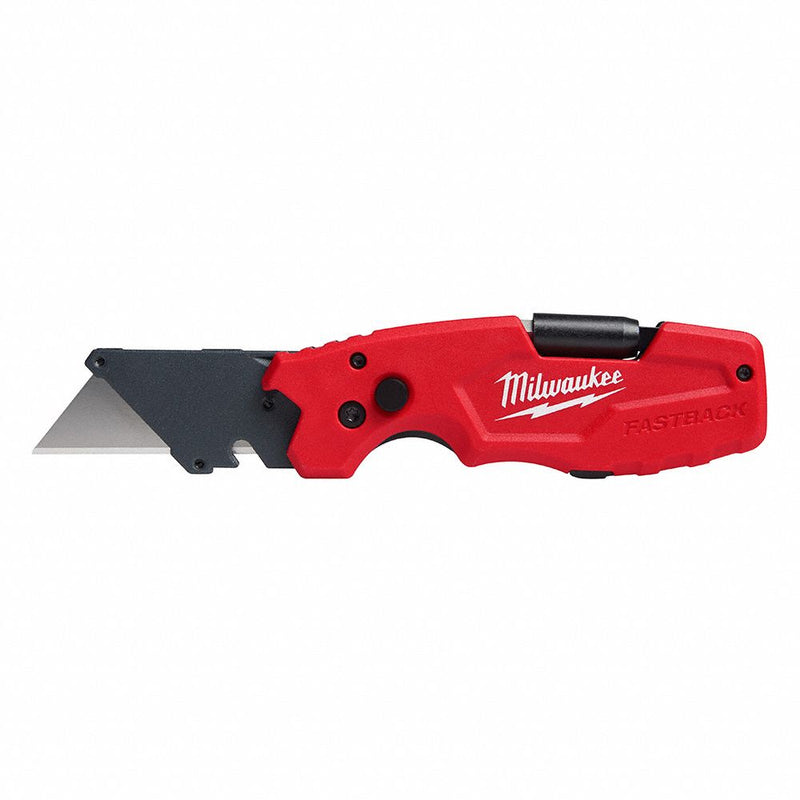 Milwaukee 48-22-1505 Folding Utility Knife, 4.6 in, Steel, Metal, 1 Blades Included, Includes Pocket Clip